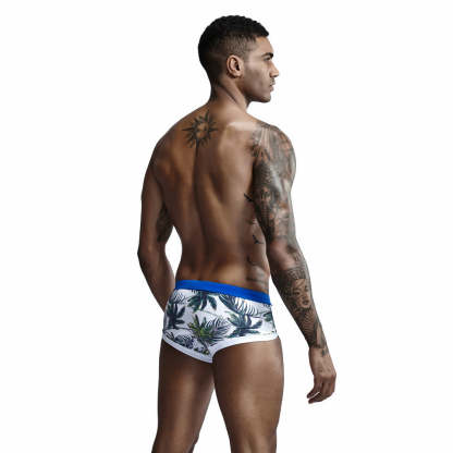 Tropical Leaves String Summer Brief-Waves And Trunks
