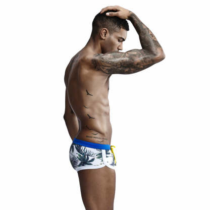 Tropical Leaves String Summer Brief-Waves And Trunks