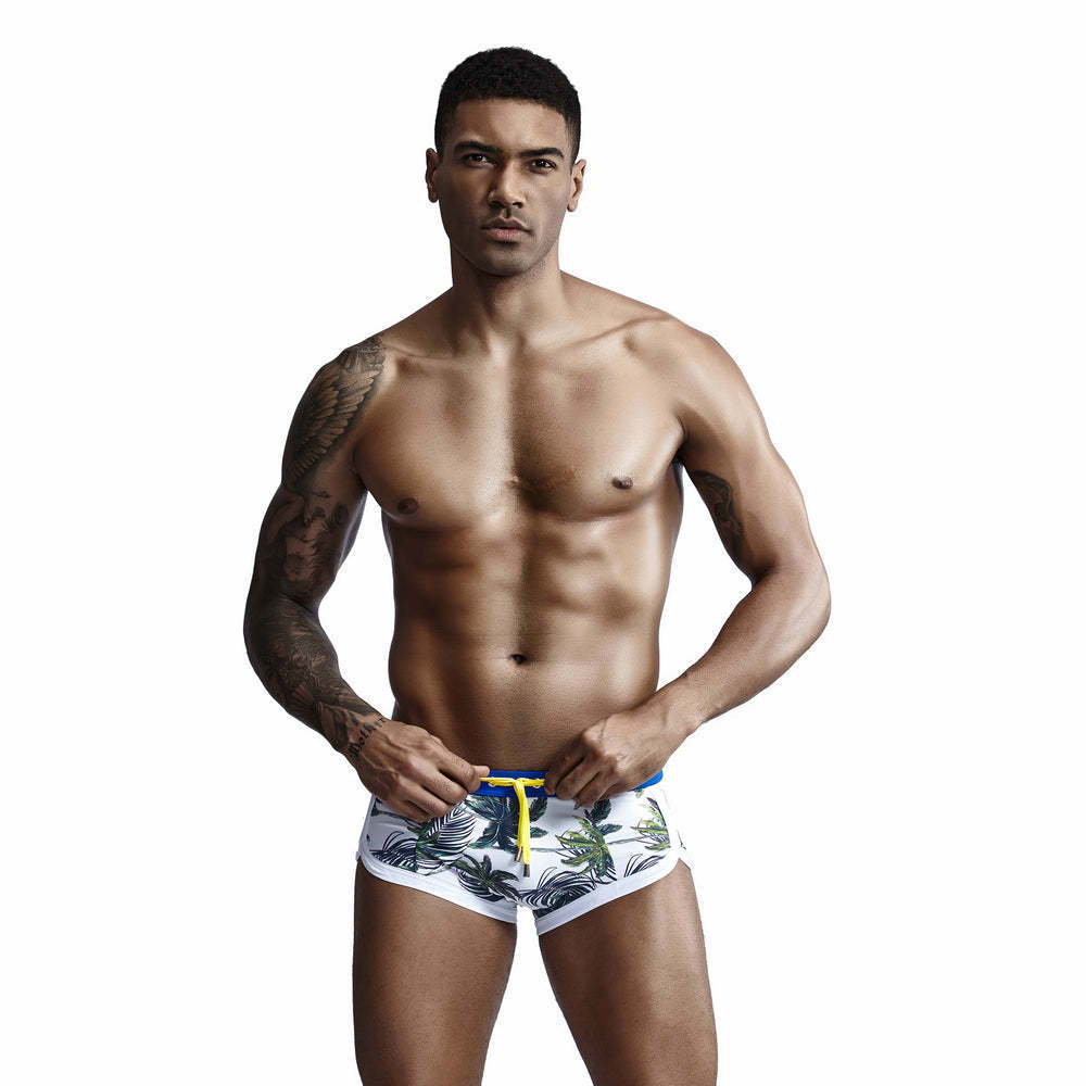 Tropical Leaves String Summer Brief-Waves And Trunks
