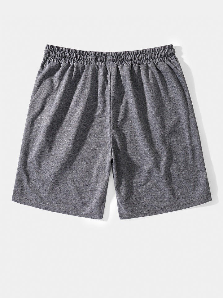 Mid Length Plain Beach Shorts-Waves And Trunks