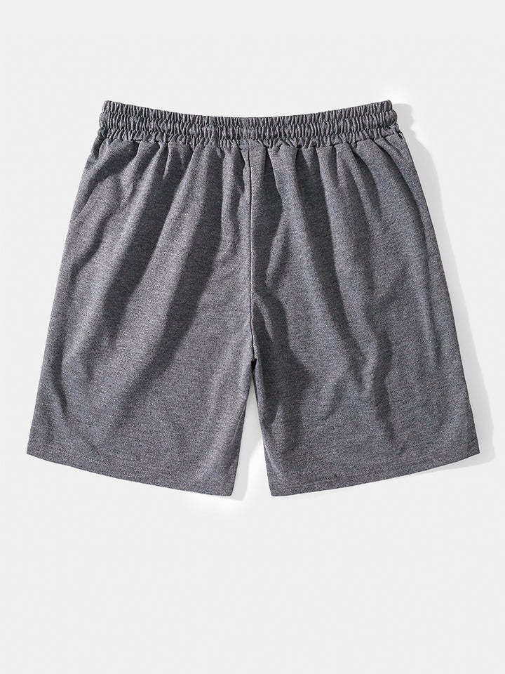 Mid Length Plain Beach Shorts-Waves And Trunks