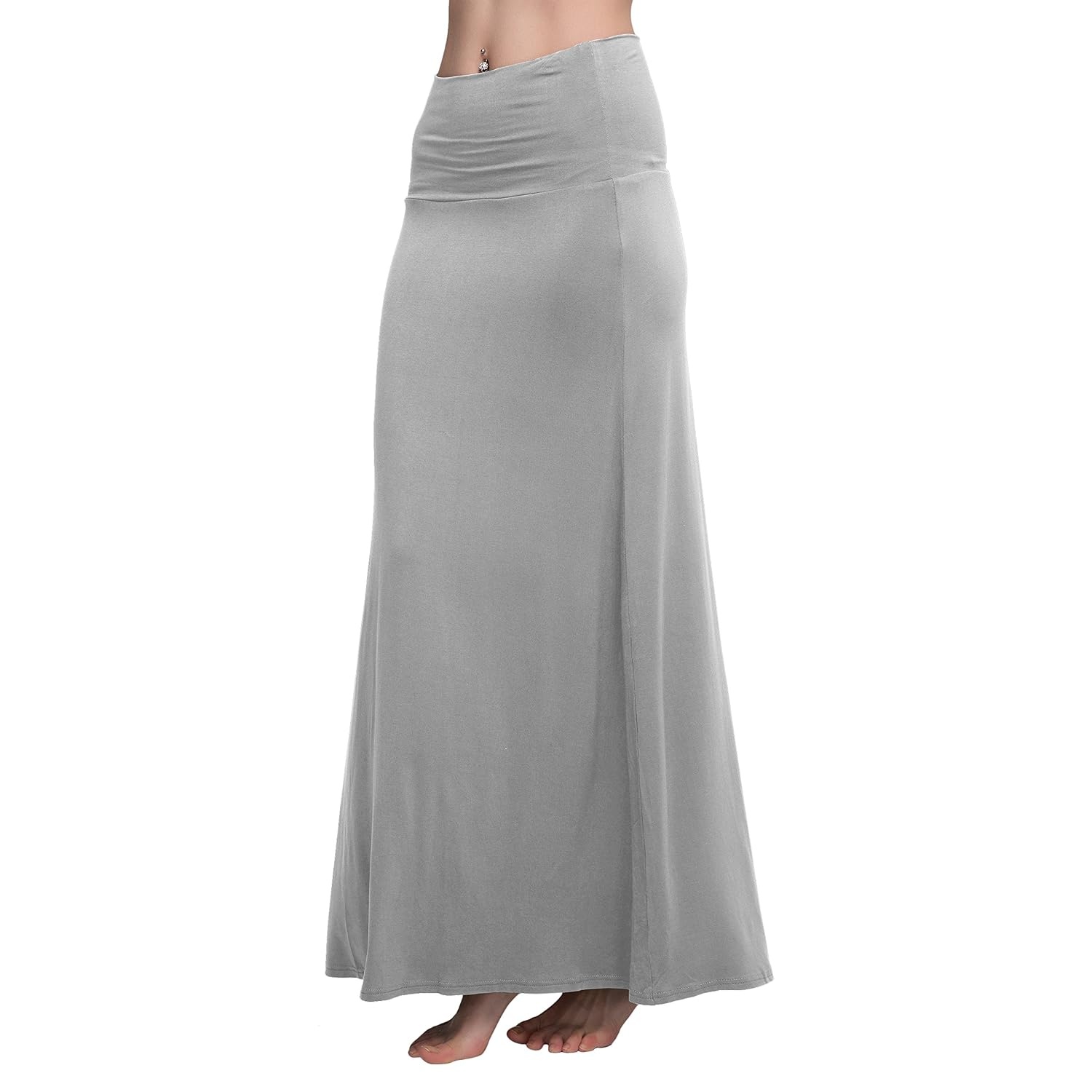 Comfy Long Flare Fold Skirt For Women
