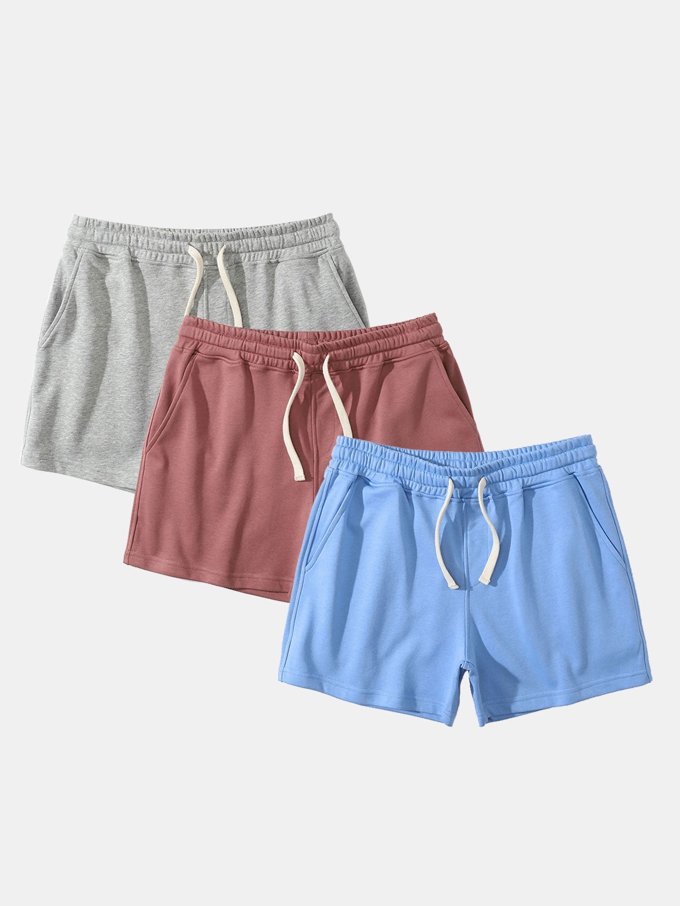 Pack Of 3 Jersey Shorts-Waves And Trunks