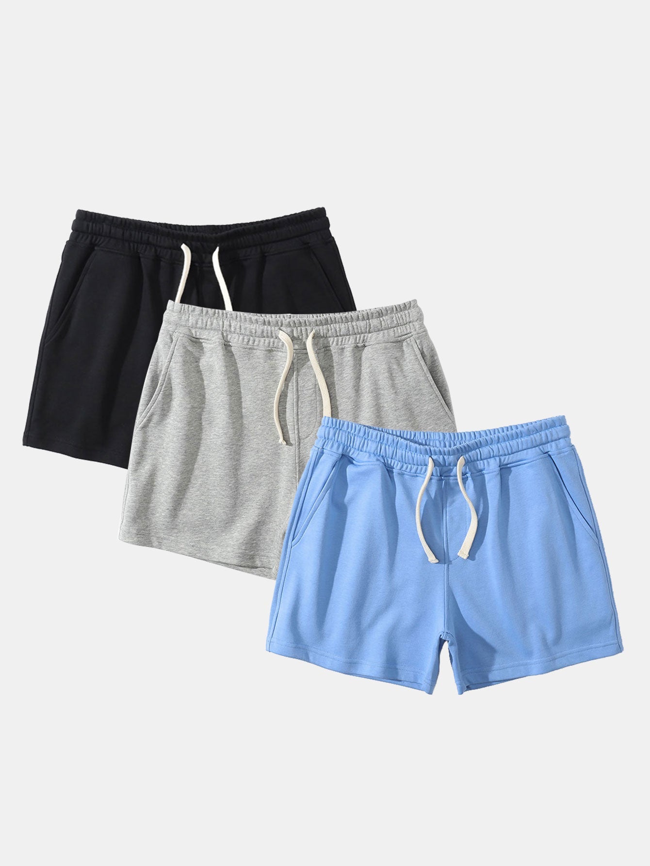 Pack Of 3 Jersey Shorts-Waves And Trunks