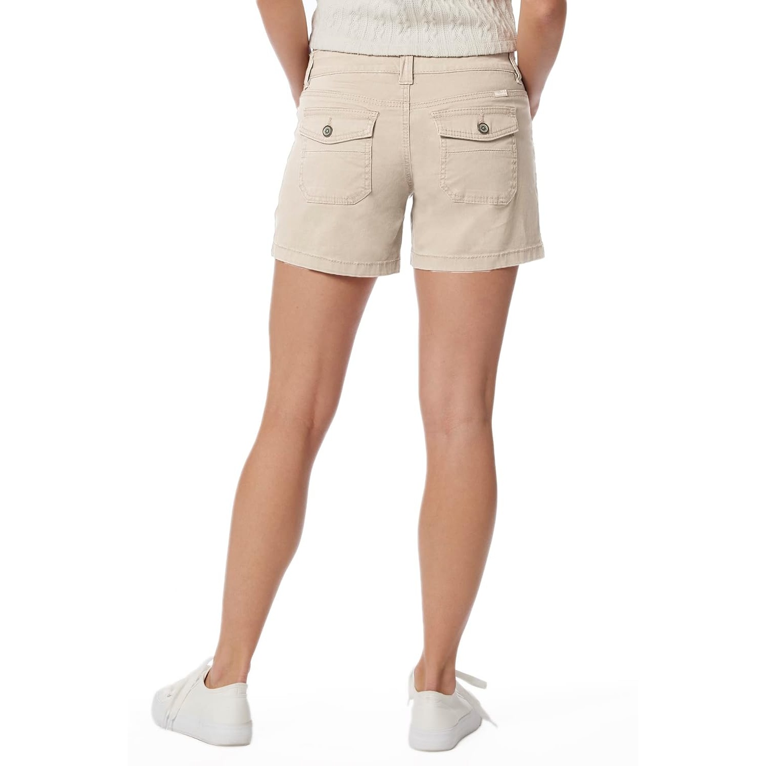 Button Style Comfy Stretchable Shorts For Women