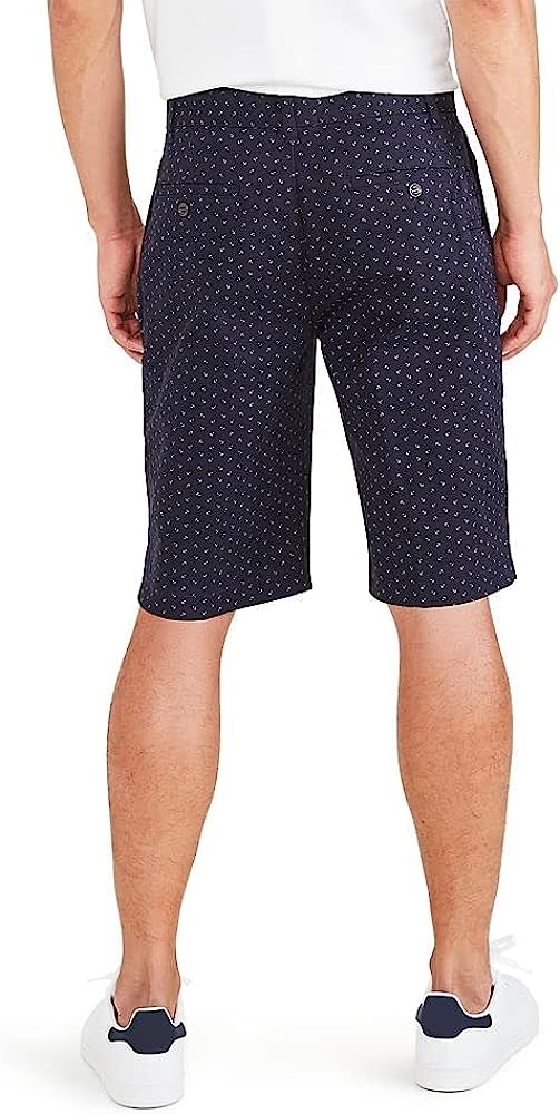 Classic Fit Shorts With Zip Fly And Welt Pockets-Waves And Trunks