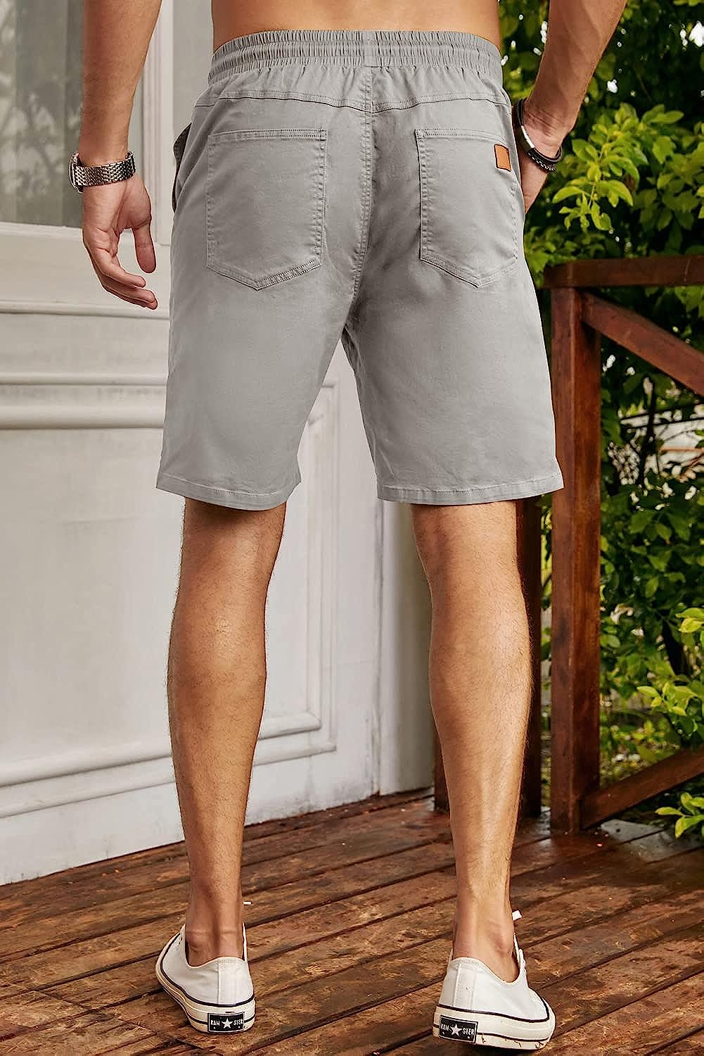 Flex Twill Chino Beach Stretch Shorts-Waves And Trunks