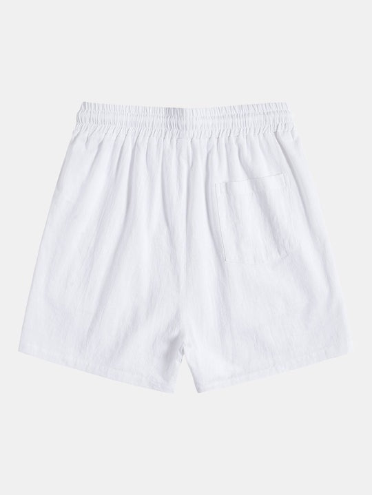 Textured Short Length Beach Shorts-Waves And Trunks