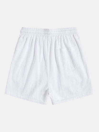 Textured Short Length Beach Shorts-Waves And Trunks