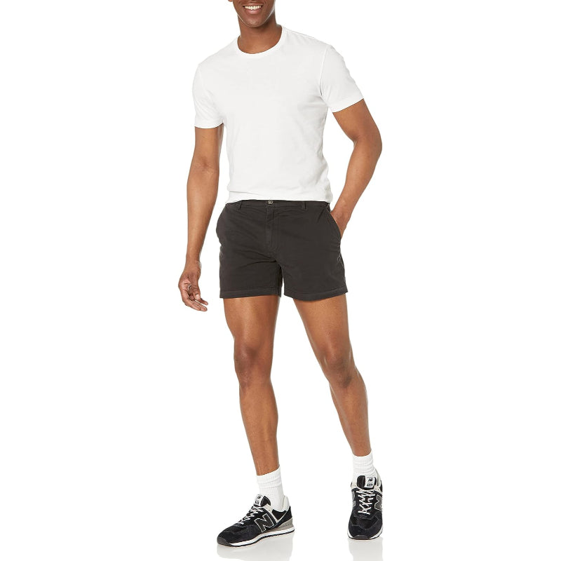 Slim Fit Flat Stretch Chino Short-Waves And Trunks
