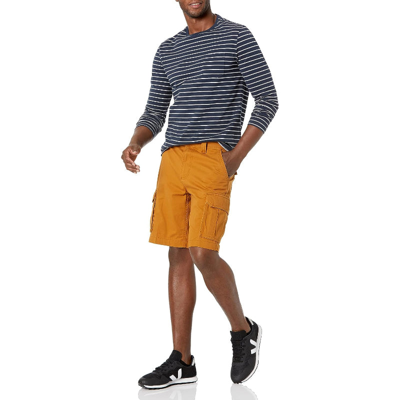 Classic Fit Button Closure Cargo Short-Waves And Trunks