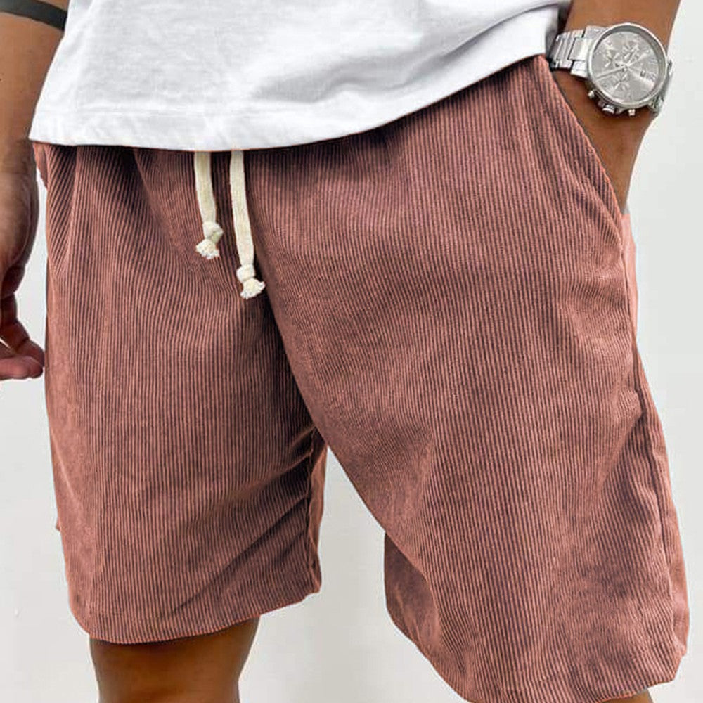 Soft Ribbed Corduroy Shorts-Waves And Trunks