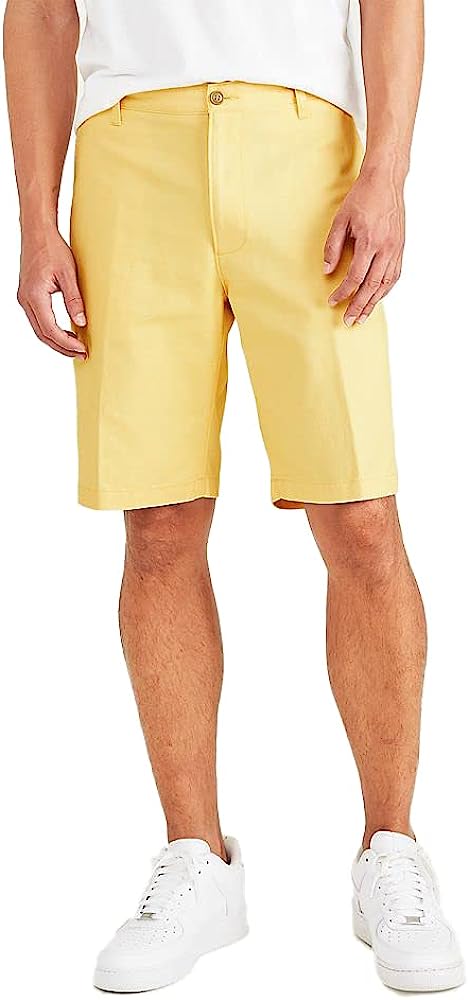 Classic Fit Shorts With Zip Fly And Welt Pockets-Waves And Trunks