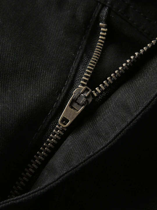 Chino Shorts With Stud Pocket-Waves And Trunks