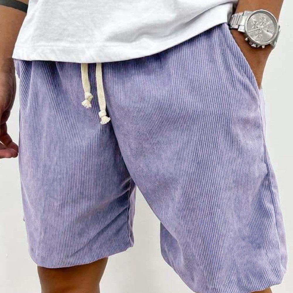 Soft Ribbed Corduroy Shorts-Waves And Trunks
