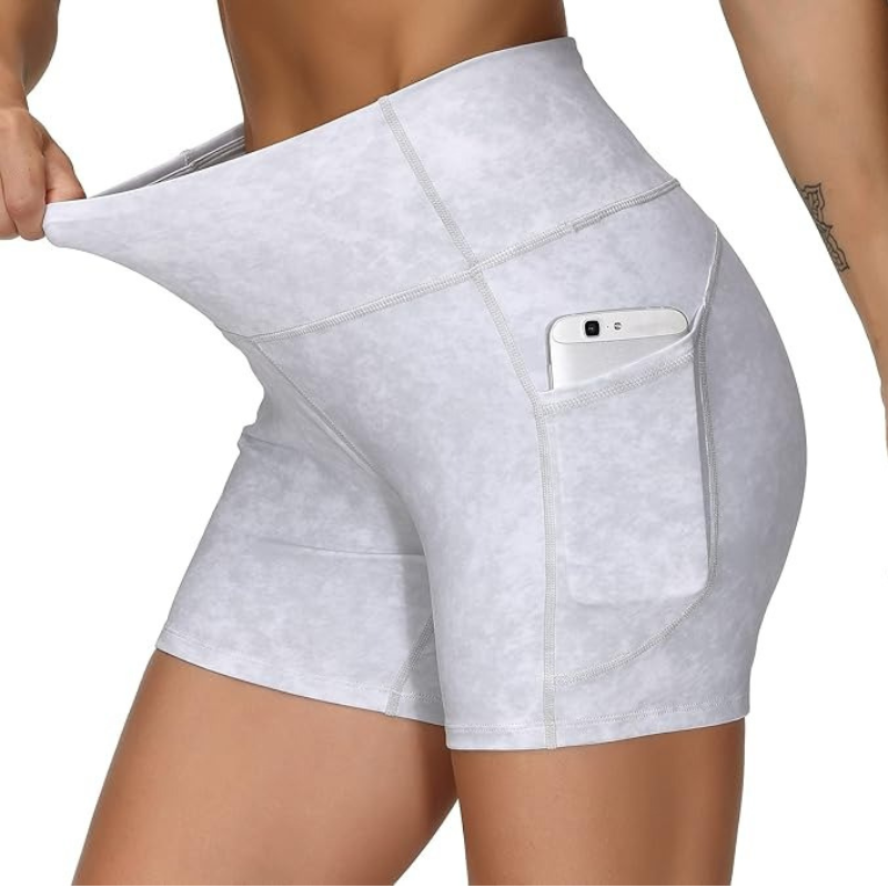 The Lightweight Yoga Shorts Deep Pocket and Stretchable Comfort-Waves And Trunks