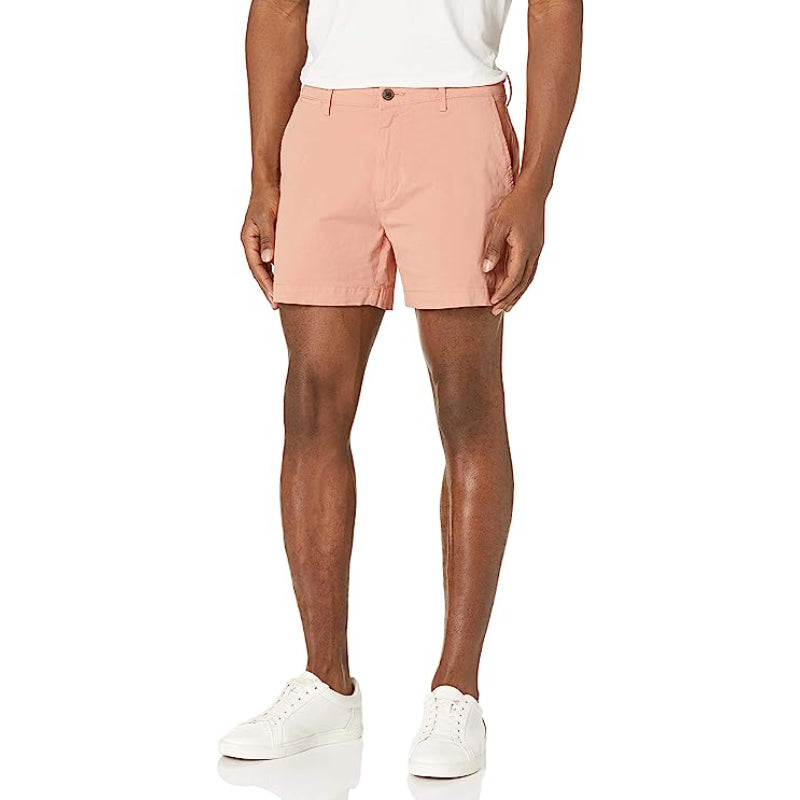 Slim Fit Flat Chino Short-Waves And Trunks