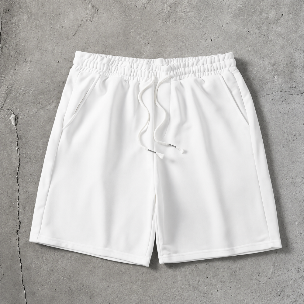 Knit Casual Loose Straight Camo Shorts For Men