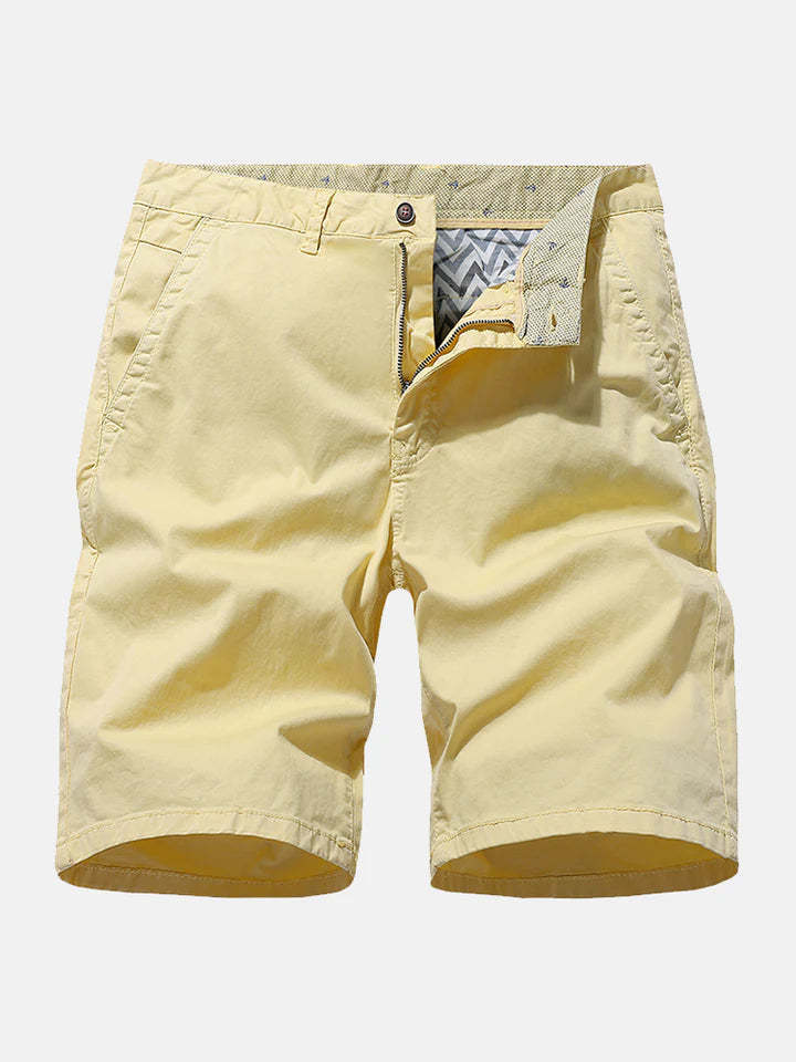 Plain Chino Shorts With Pocket-Waves And Trunks