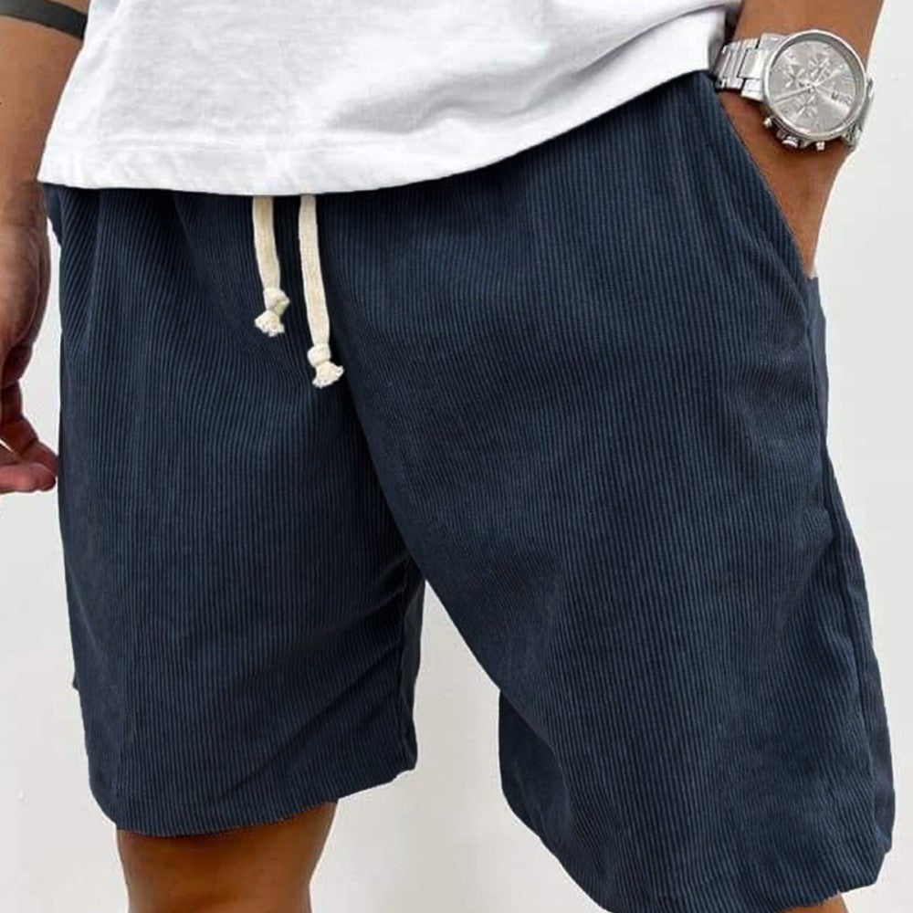 Soft Ribbed Corduroy Shorts-Waves And Trunks