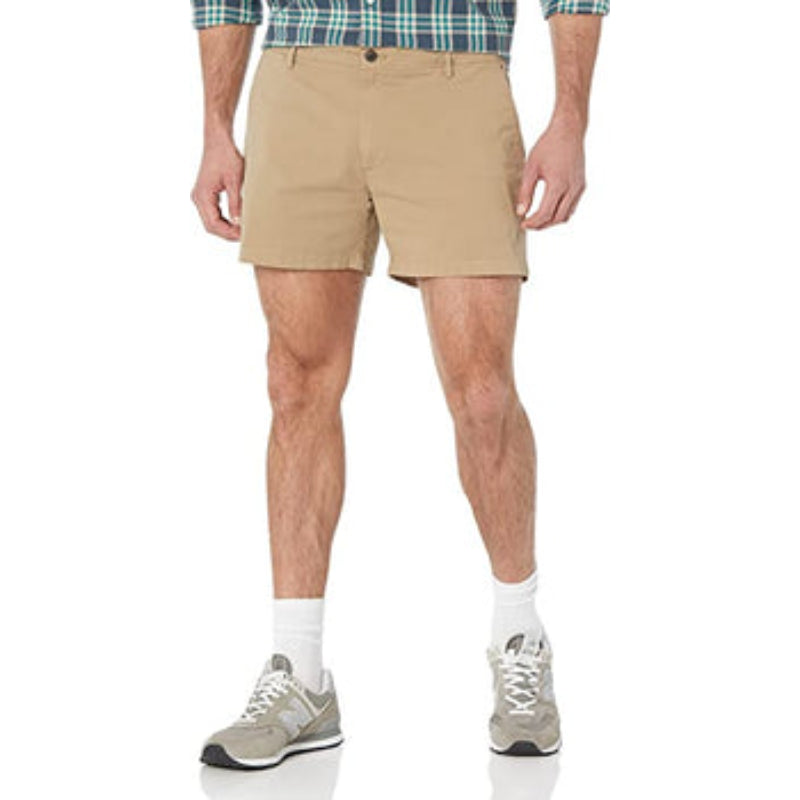 Slim Fit Flat Chino Short-Waves And Trunks