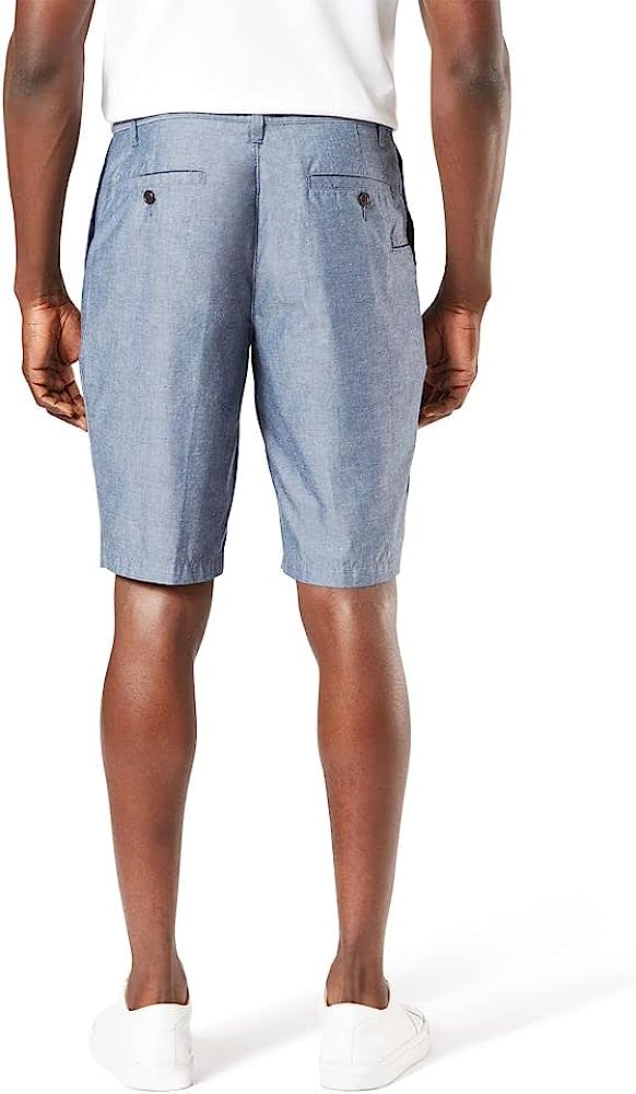 Shorts With Zip Fly And Welt Pockets-Waves And Trunks