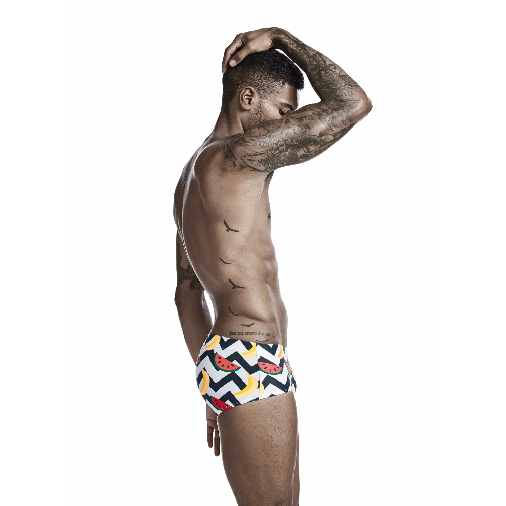 Banana-melon String Summer Brief-Waves And Trunks