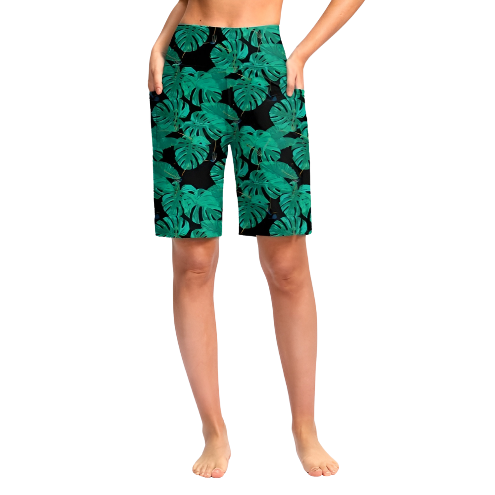 Floral Print Shorts Pockets – Quick Dry and Comfortable-Waves And Trunks
