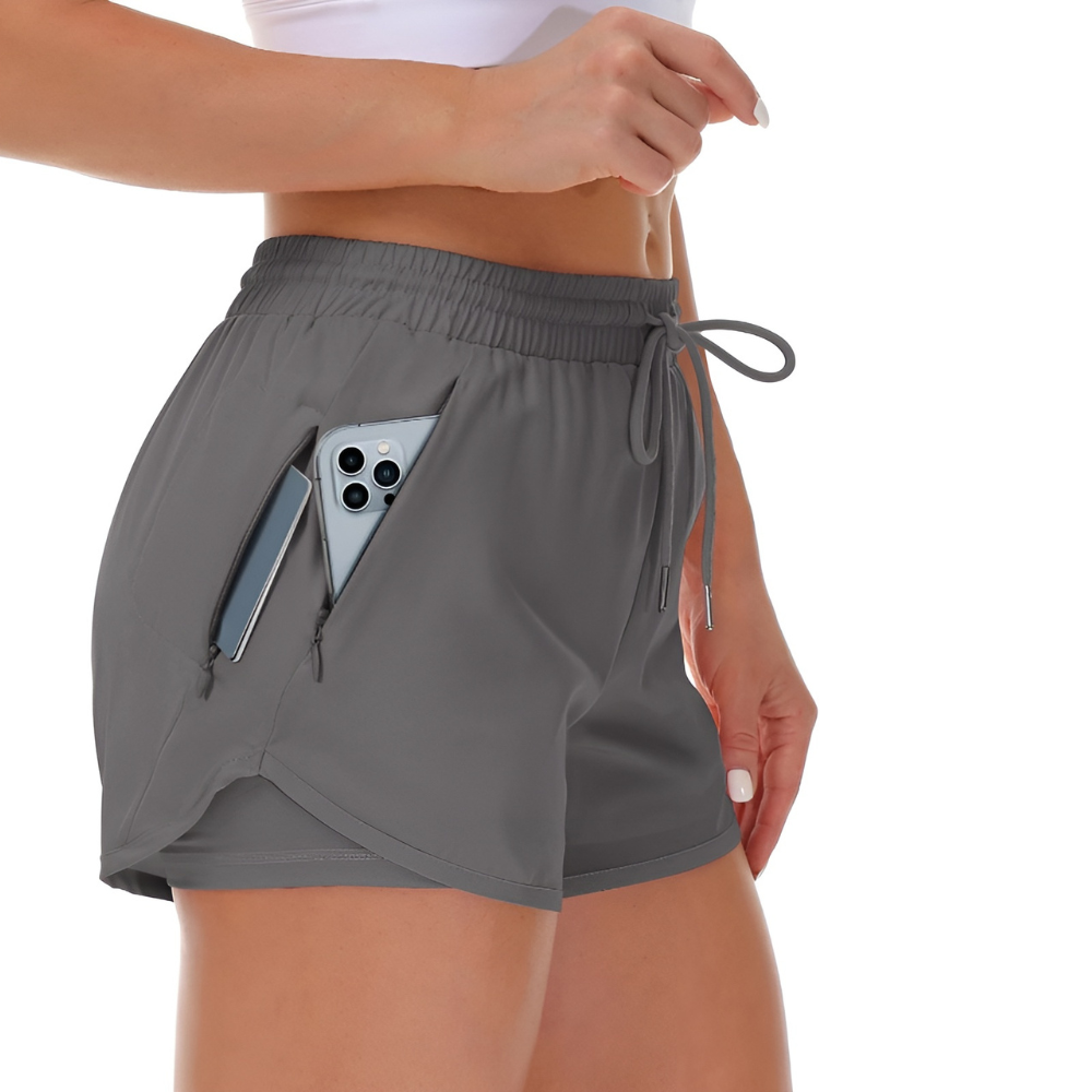 Running Shorts Zipper Pockets – Lightweight and Secure Storage-Waves And Trunks