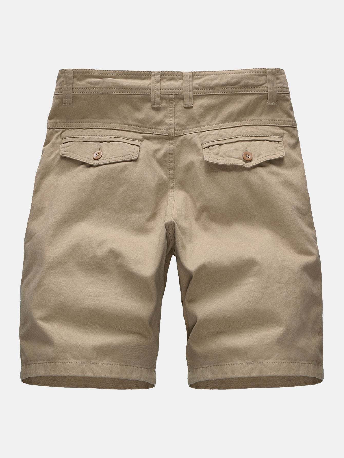 Plain Pattern Chino Shorts-Waves And Trunks