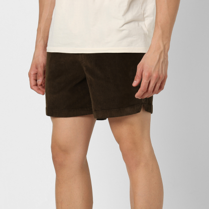 Casual Drawstring Shorts With Elastic Waistband-Waves And Trunks