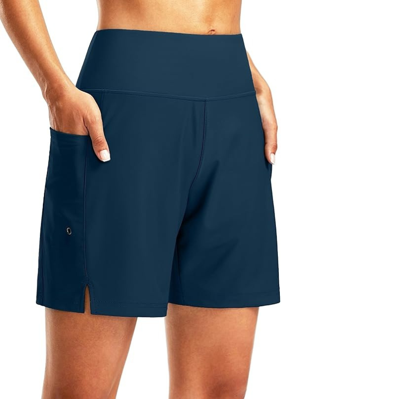 Swim Board Shorts Quick Dry with Liner and Functional Pockets-Waves And Trunks