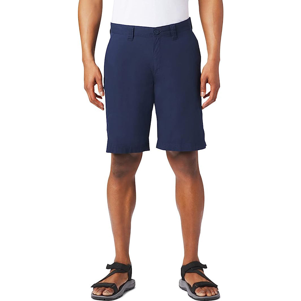 Button Closure Casual Shorts With Pockets-Waves And Trunks