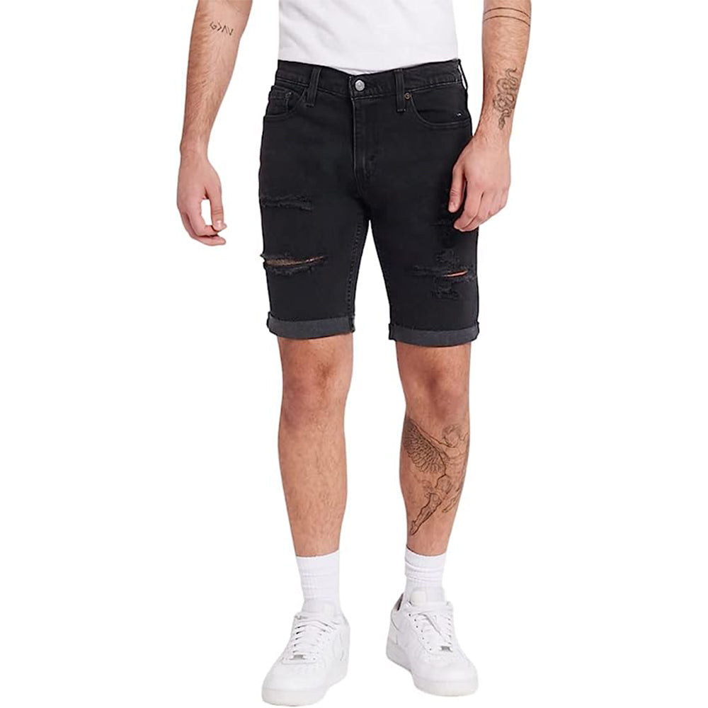 Casual Zipper Closure Denim Shorts-Waves And Trunks