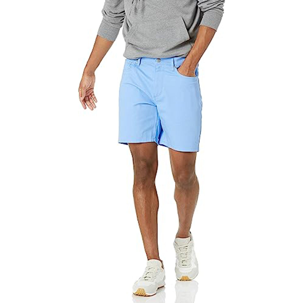 5 Pocket Straight Fit Shorts-Waves And Trunks