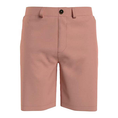 Casual Button Closure Shorts-Waves And Trunks