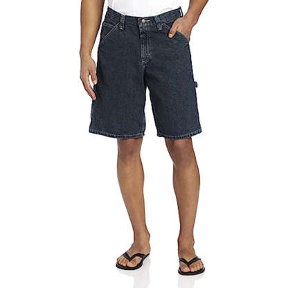Zipper Closure Jeans Shorts-Waves And Trunks