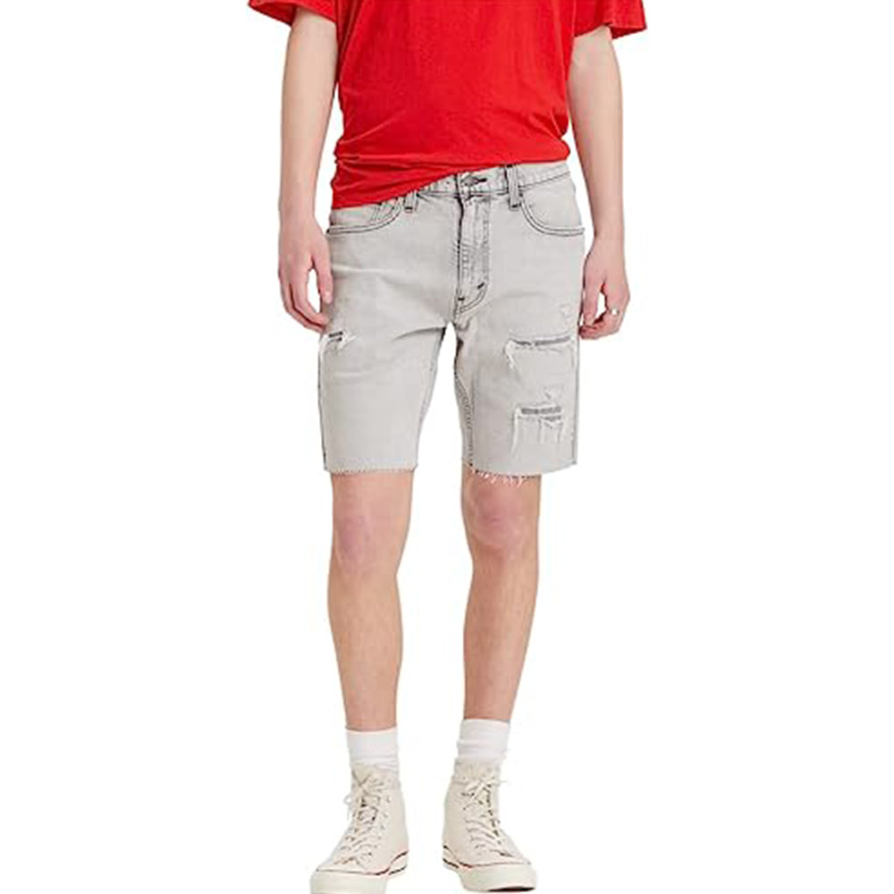 Zipper Closure Cut Off Shorts-Waves And Trunks