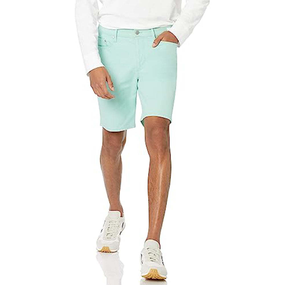 Zipper Closure Short With 5 Pockets-Waves And Trunks