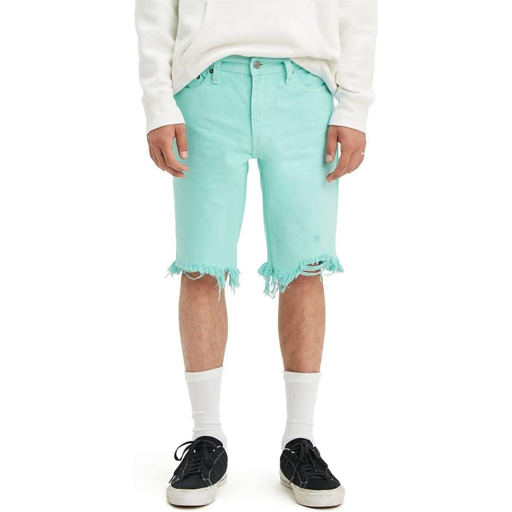 Zipper Closure Cut Off Shorts-Waves And Trunks