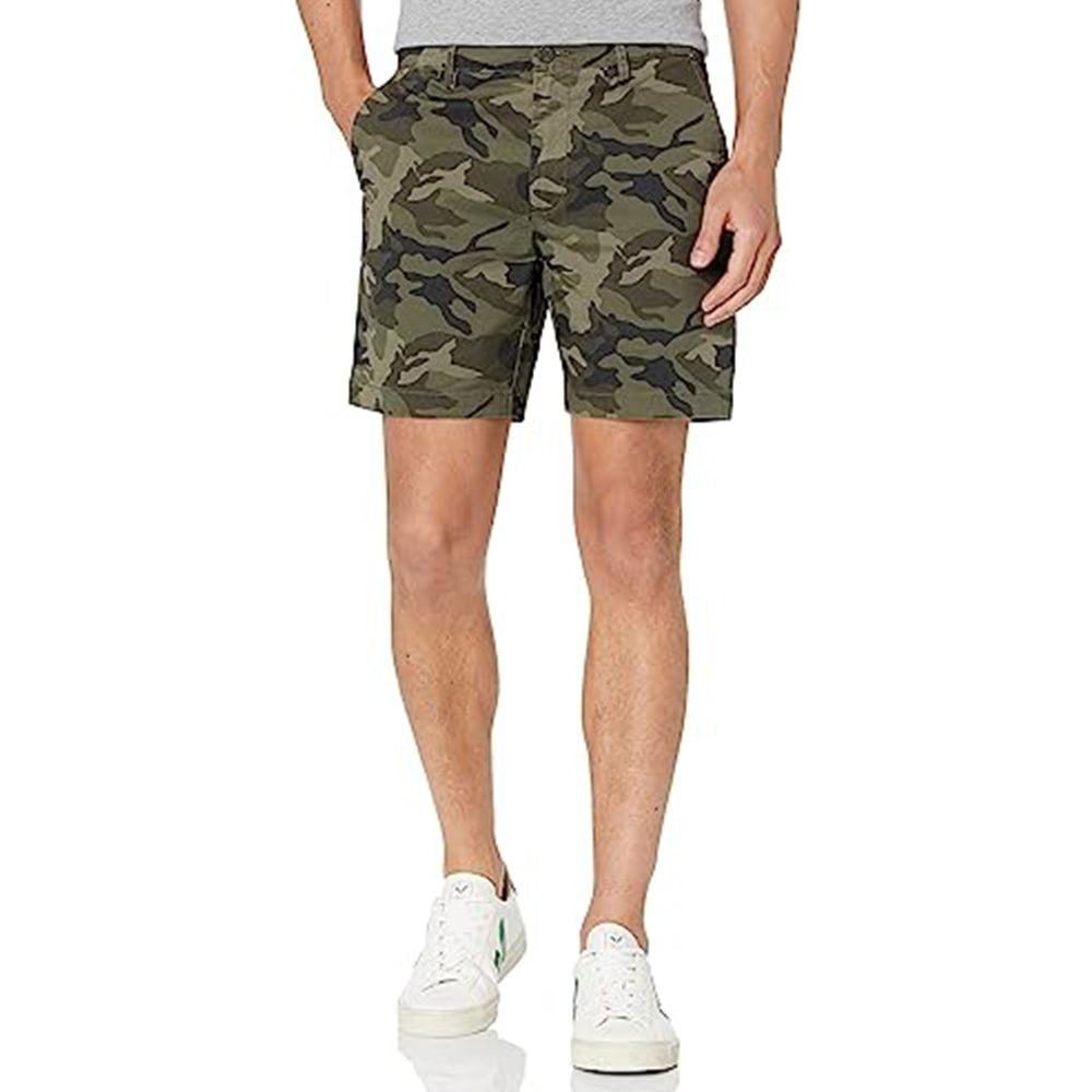 Slim Fit Flat Shorts-Waves And Trunks