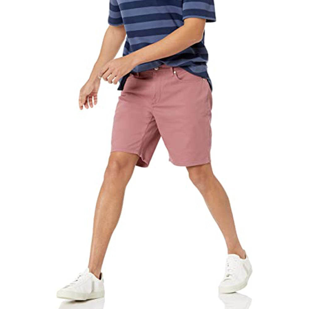Zipper Closure Short With 5 Pockets-Waves And Trunks