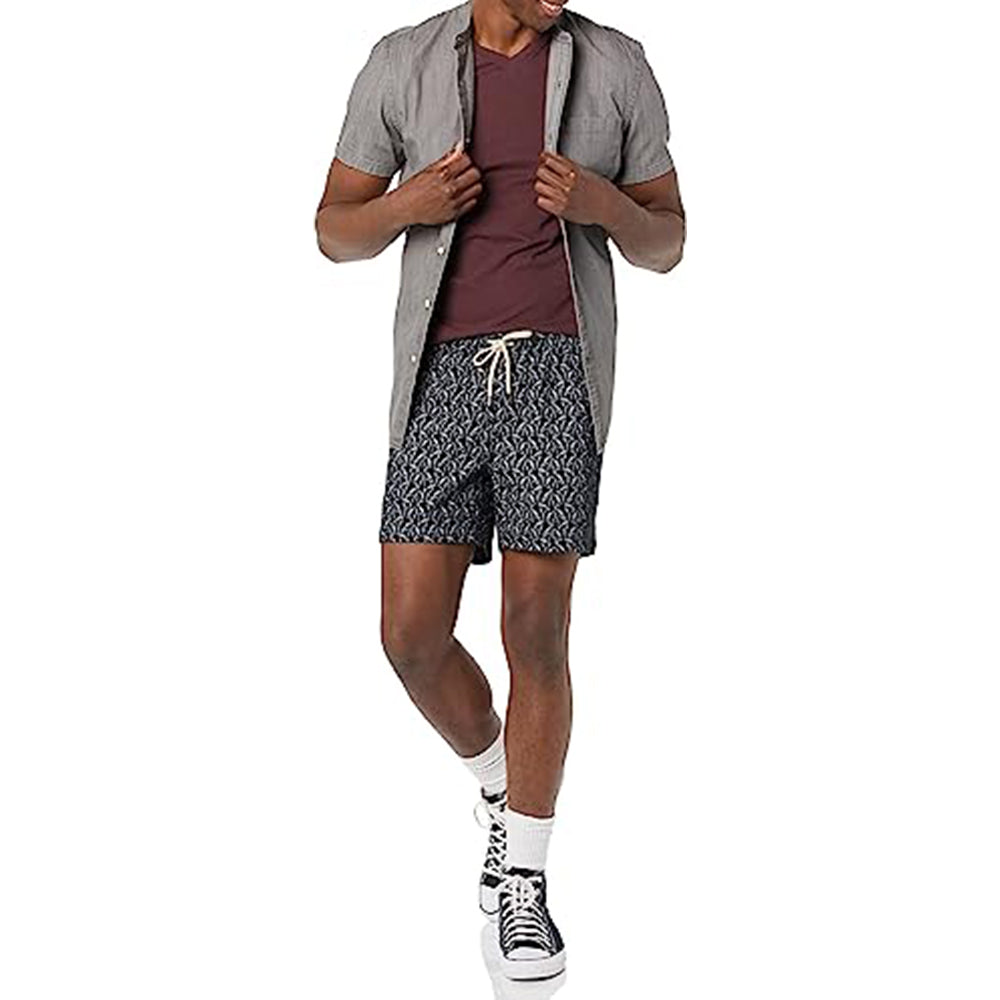 Slim Fit Canvas Short-Waves And Trunks