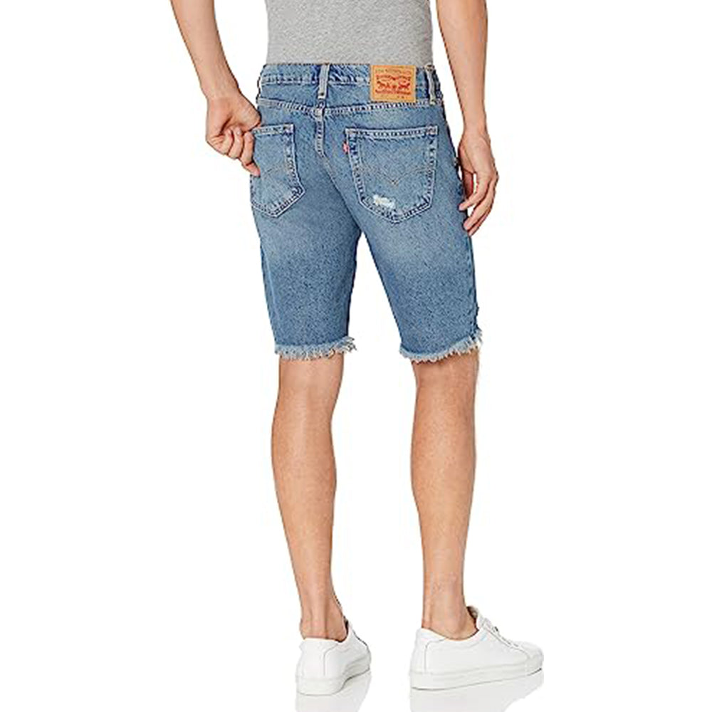 Casual Zipper Closure Denim Shorts-Waves And Trunks