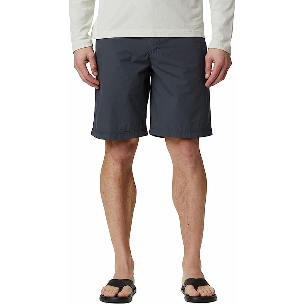Button Closure Casual Shorts With Pockets-Waves And Trunks