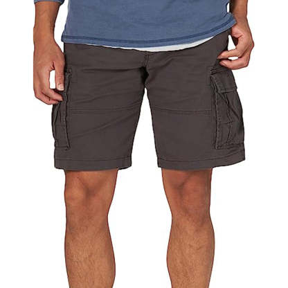 Zipper Closure Casual Shorts-Waves And Trunks