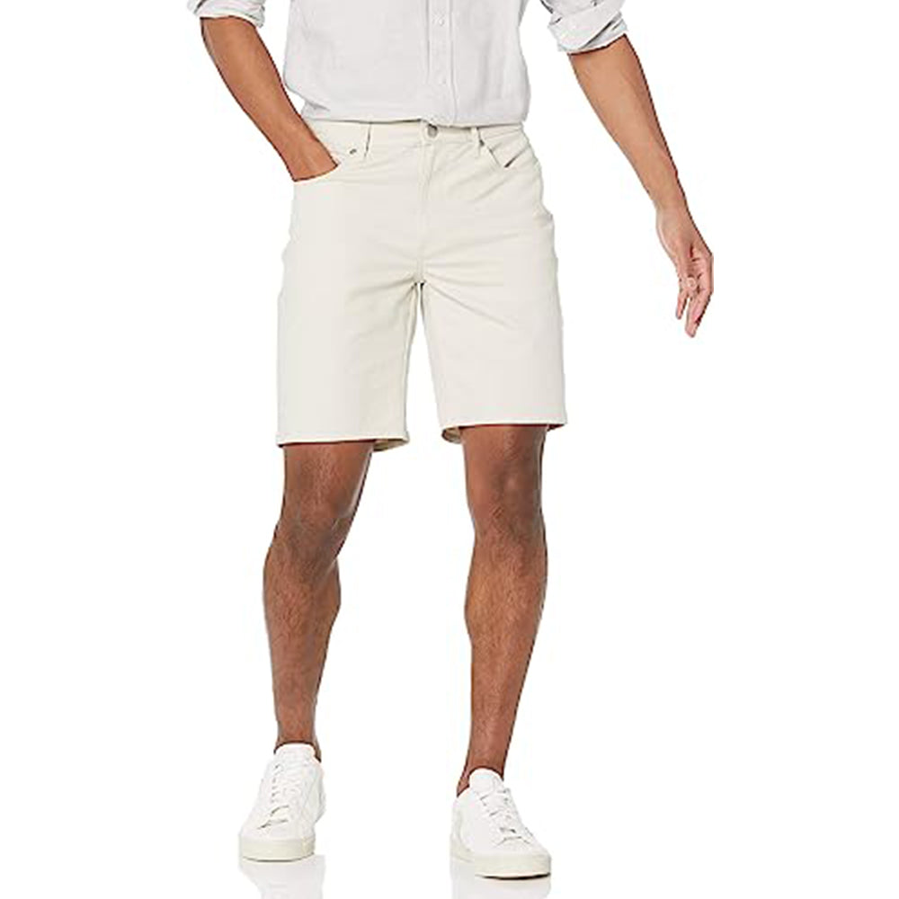 Zipper Closure Short With 5 Pockets-Waves And Trunks