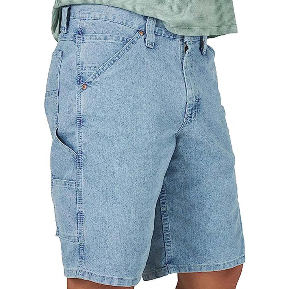 Zipper Closure Jeans Shorts-Waves And Trunks