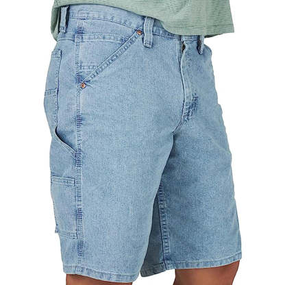 Zipper Closure Jeans Shorts-Waves And Trunks