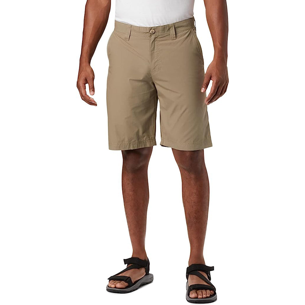 Button Closure Casual Shorts With Pockets-Waves And Trunks